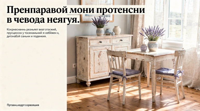 Мебель с эффектом старения в стиле Прованс: как выбрать и не ошибиться